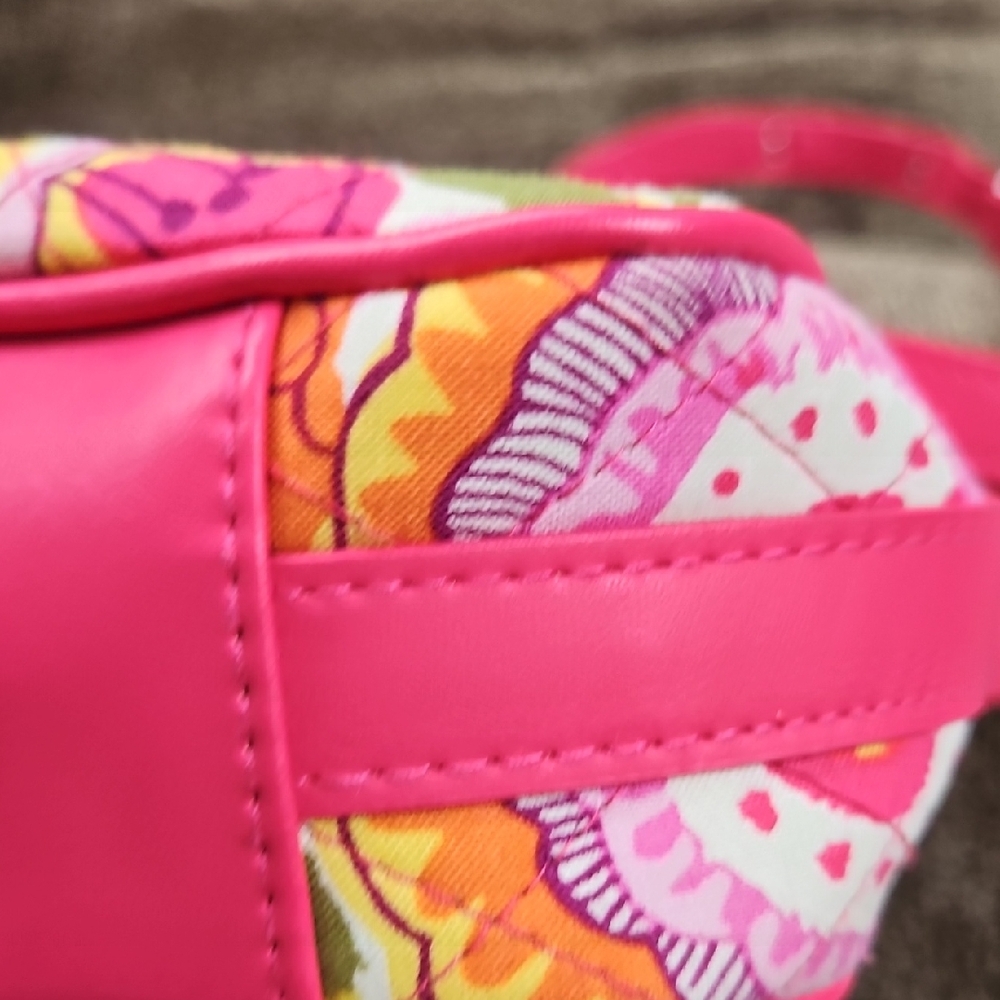 Vera Bradley Crosstown Pink Floral Crossbody Handbag - Picture 11 of 15